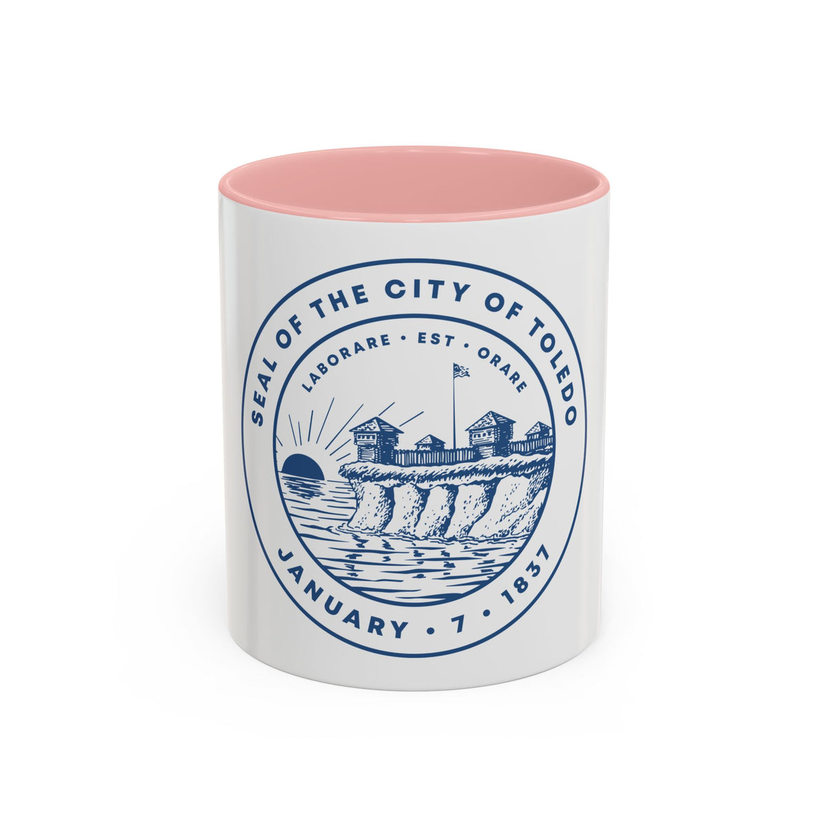 Seal of Toledo Ohio - Accent Coffee Mug