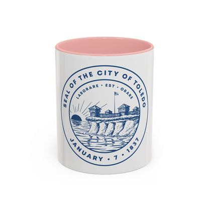 Seal of Toledo Ohio - Accent Coffee Mug