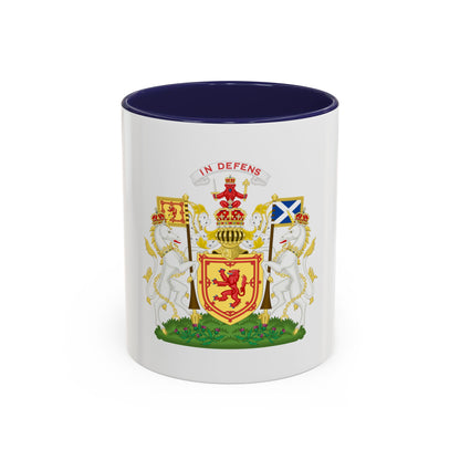 Royal Coat of Arms of the Kingdom of Scotland - Accent Coffee Mug