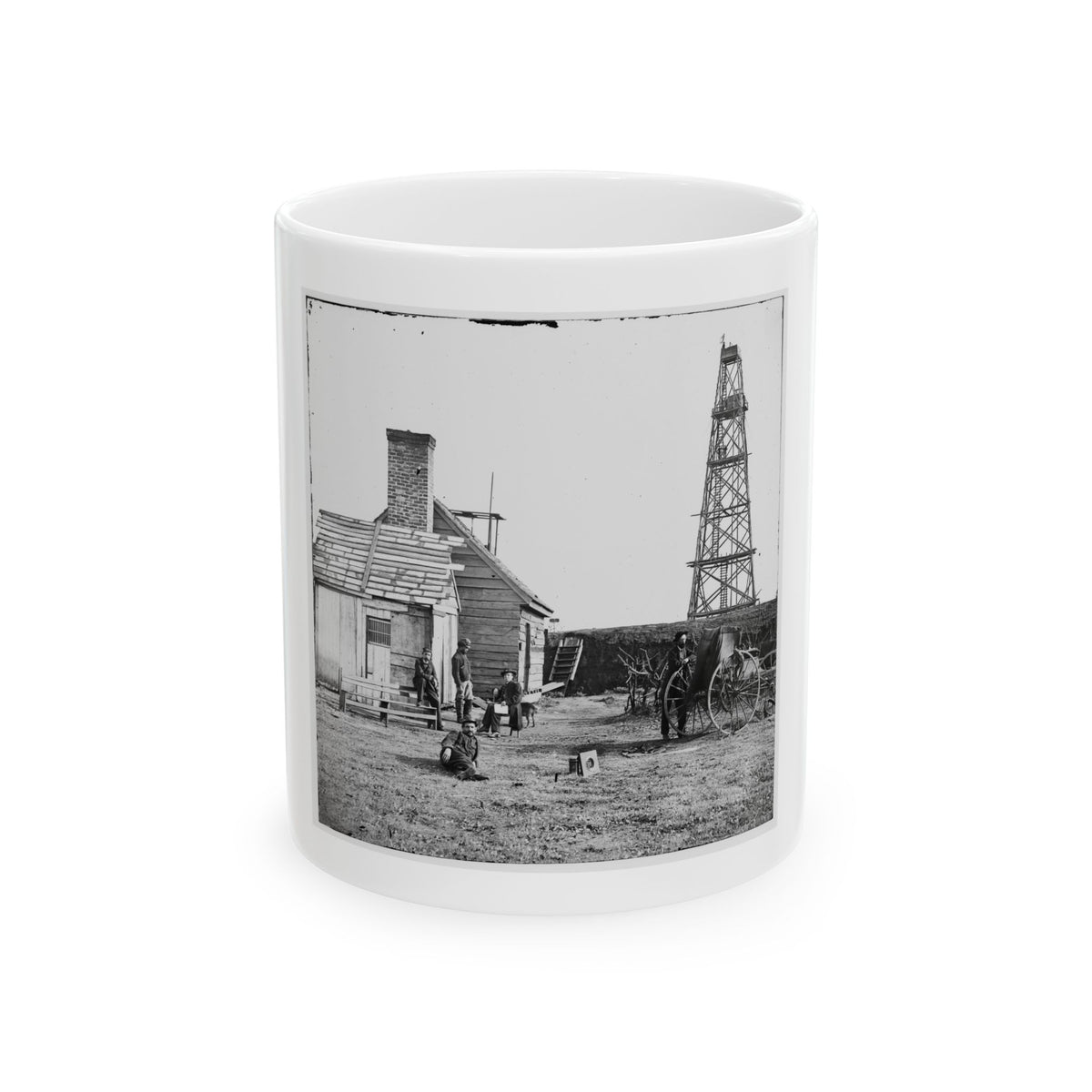 Bermuda Hundred, Va. Photographer At Butler's Signal Tower (U.S. Civil War) White Coffee Mug