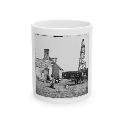 Bermuda Hundred, Va. Photographer At Butler's Signal Tower (U.S. Civil War) White Coffee Mug