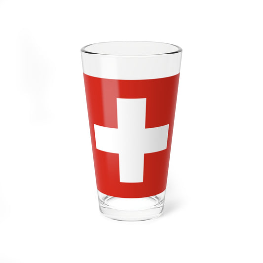 Flag of Switzerland 20-28 (Switzerland) Pint Glass 16oz