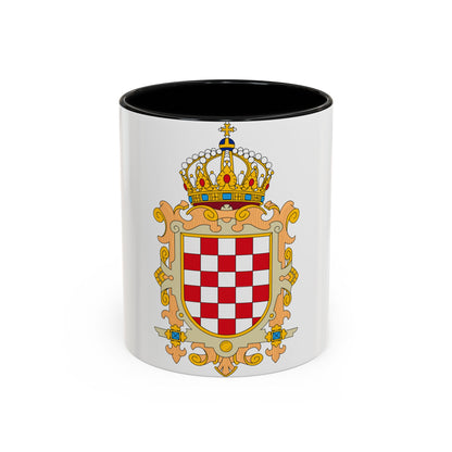 Coat of Arms of Kingdom of Croatia - Accent Coffee Mug