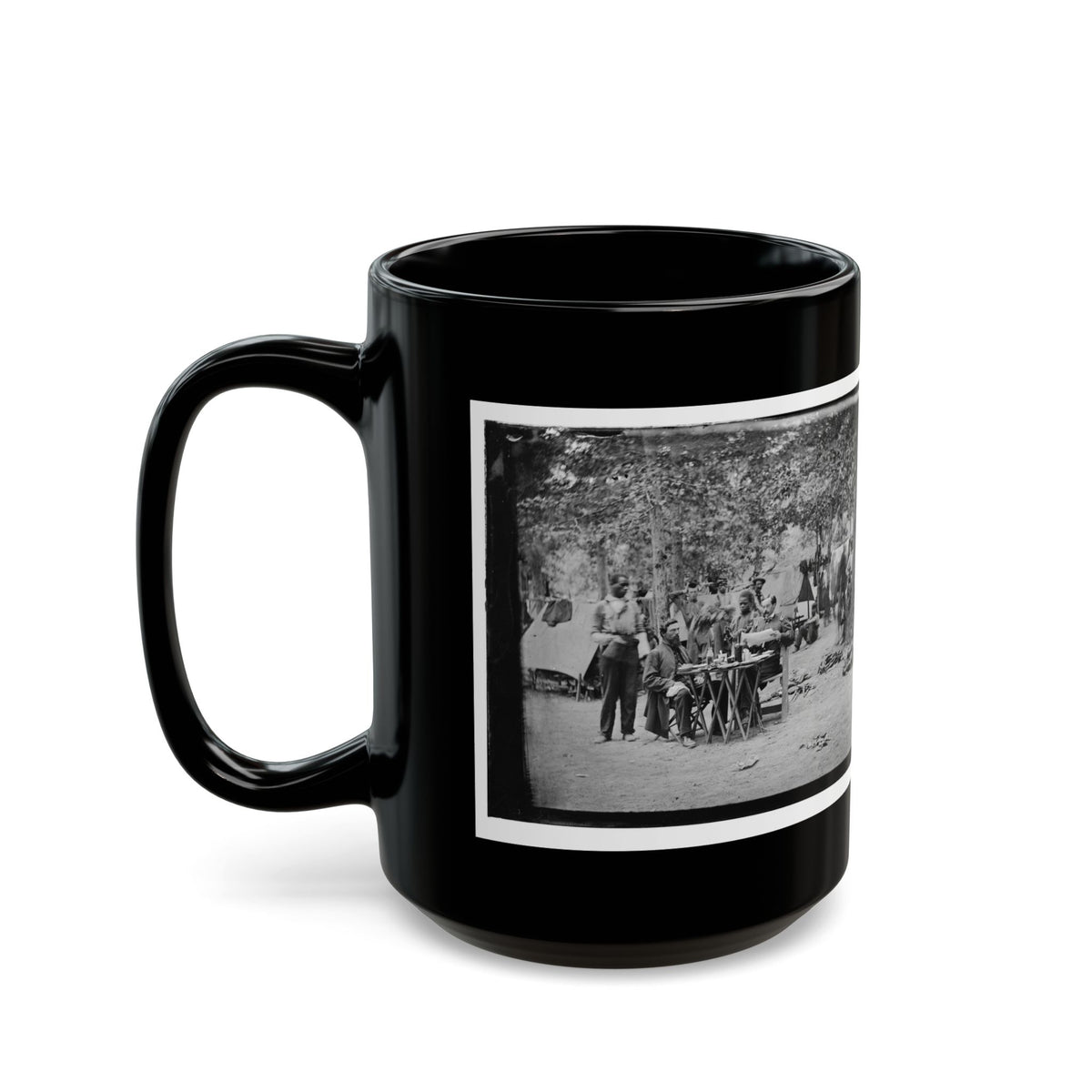 Bealeton, Virginia. Army Of The Potomac Officer's Mess Of Company D, 93d New York Infantry (U.S. Civil War) Black Coffee Mug