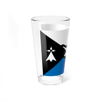 Fisel District Flag (France) Pint Glass 16oz