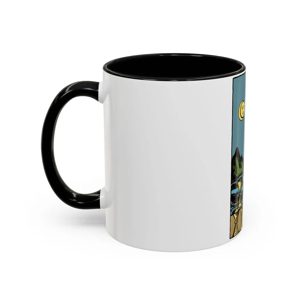 The 8 of Cups (Tarot Card) Accent Coffee Mug-Go Mug Yourself