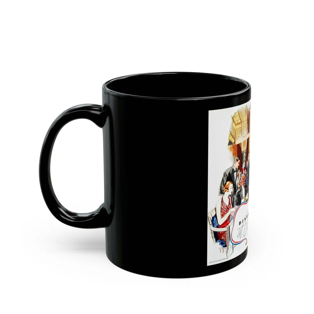 Dinner at Eight, Time Magazine, April 3, 1933 - Black Coffee Mug-Go Mug Yourself