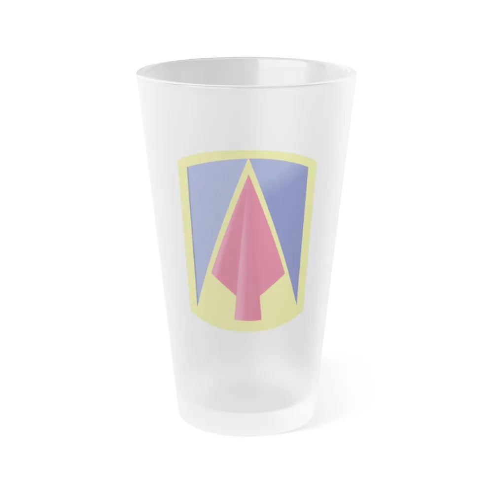 177th Armored Brigade 2 (U.S. Army) Frosted Pint Glass 16oz-Go Mug Yourself