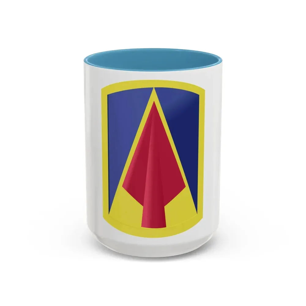 177th Armored Brigade 2 (U.S. Army) Accent Coffee Mug 15oz Light Blue - Go Mug Yourself