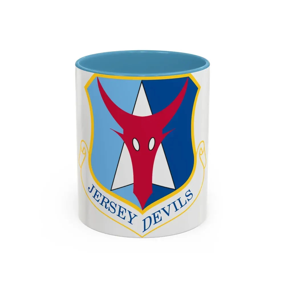 177th Fighter Wing (U.S. Air Force) Accent Coffee Mug 11oz Light Blue - Go Mug Yourself