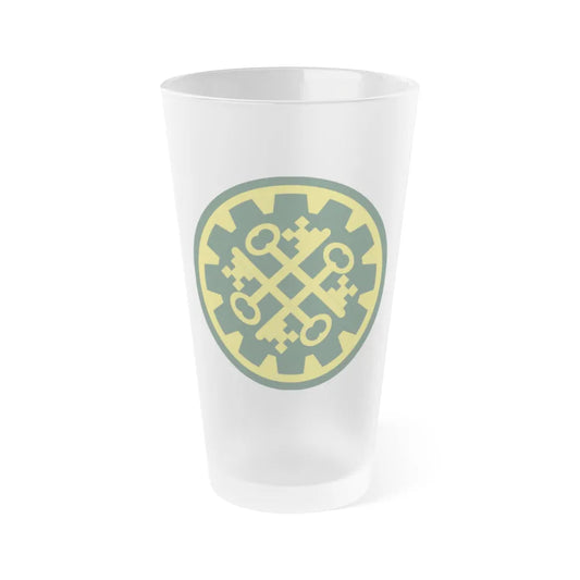 177th Military Police Brigade (U.S. Army) Frosted Pint Glass 16oz-Go Mug Yourself