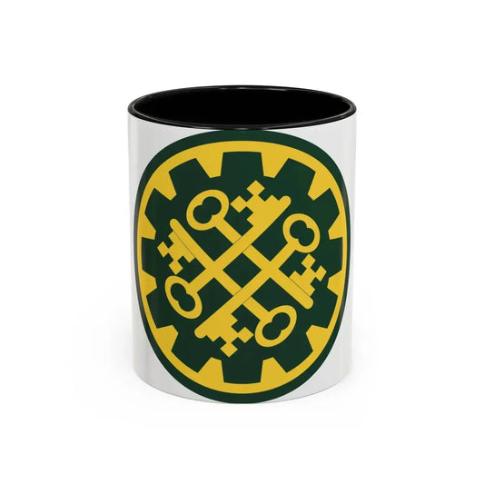 177th Military Police Brigade (U.S. Army) Accent Coffee Mug 11oz Black - Go Mug Yourself