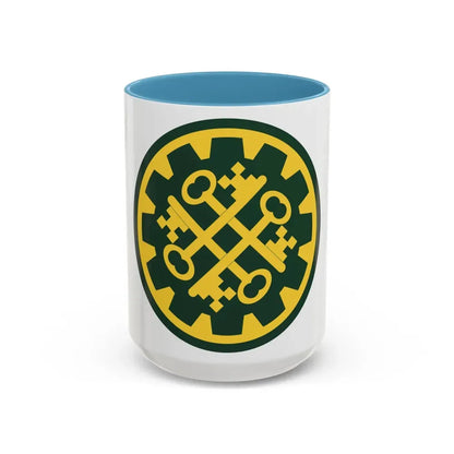177th Military Police Brigade (U.S. Army) Accent Coffee Mug 15oz Light Blue - Go Mug Yourself