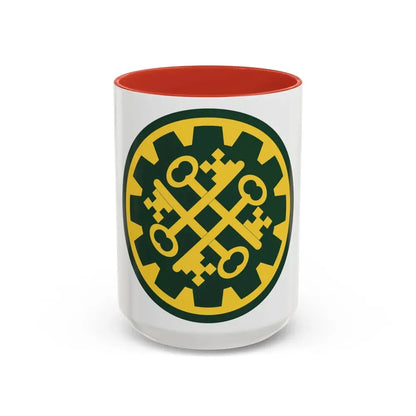 177th Military Police Brigade (U.S. Army) Accent Coffee Mug 15oz Red - Go Mug Yourself