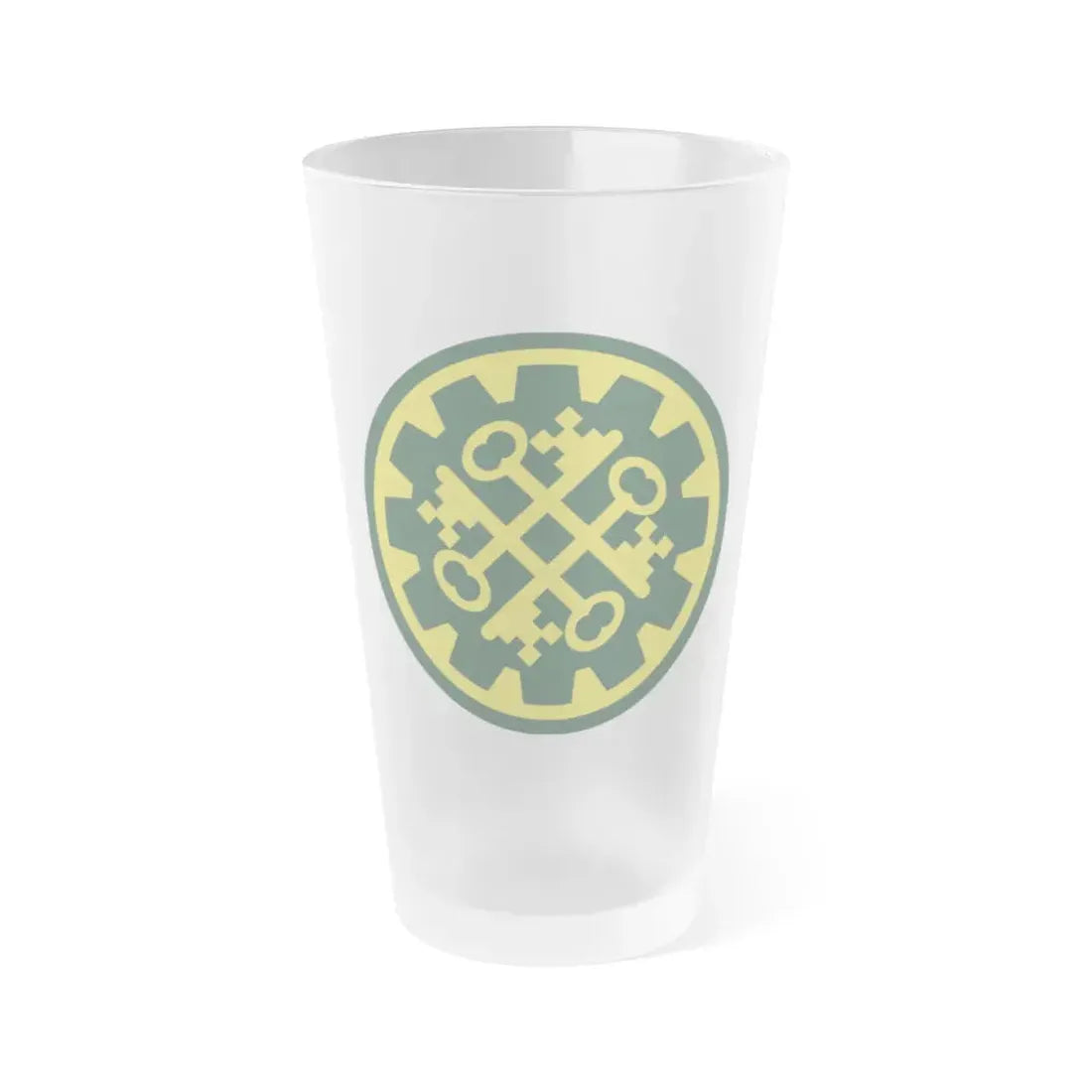 177th Military Police Brigade (U.S. Army) Frosted Pint Glass 16oz Default Title - Go Mug Yourself