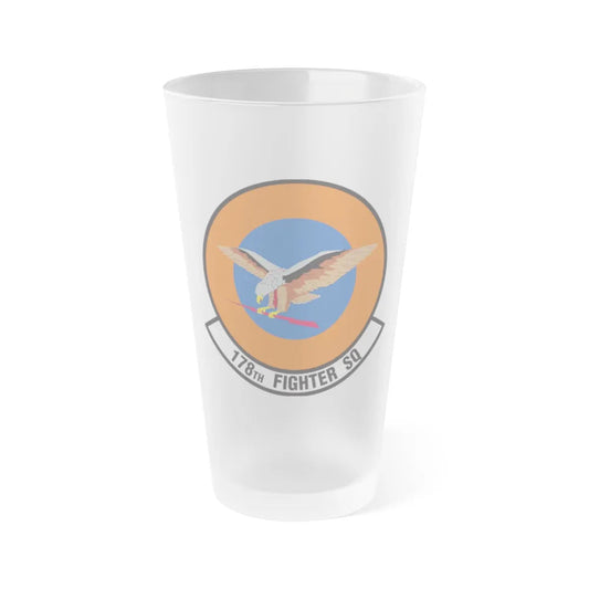 178 Fighter Squadron (U.S. Air Force) Frosted Pint Glass 16oz-16oz-Frosted-Go Mug Yourself