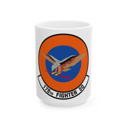 178 Fighter Squadron (U.S. Air Force) White Coffee Mug-15oz-Go Mug Yourself