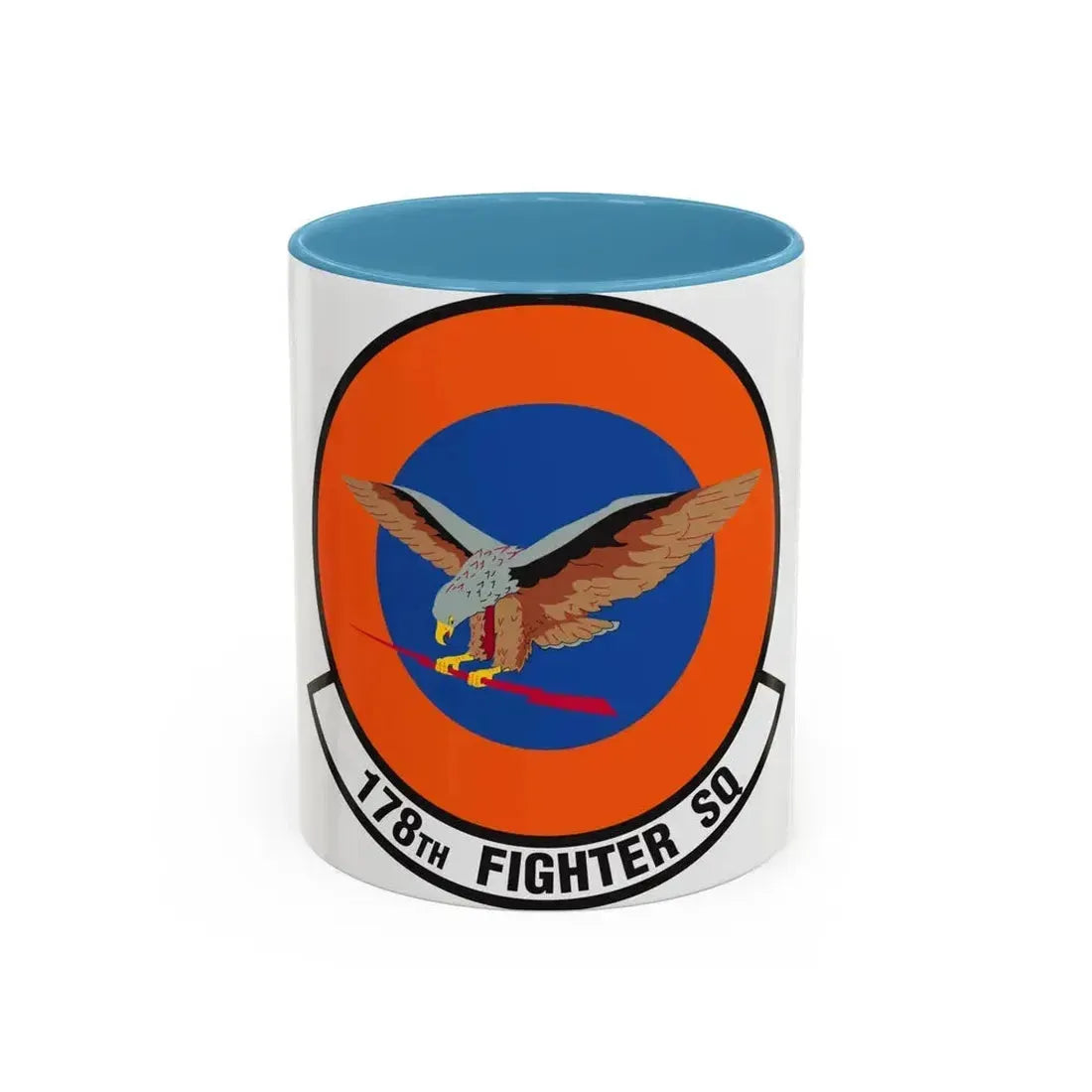 178 Fighter Squadron (U.S. Air Force) Accent Coffee Mug 11oz Light Blue - Go Mug Yourself