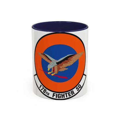 178 Fighter Squadron (U.S. Air Force) Accent Coffee Mug 11oz Navy - Go Mug Yourself