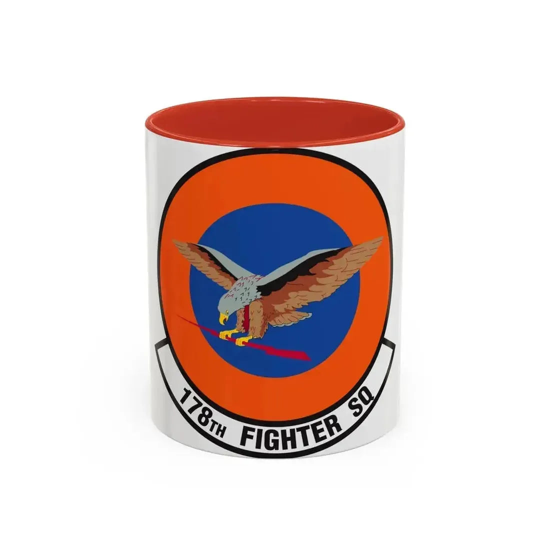 178 Fighter Squadron (U.S. Air Force) Accent Coffee Mug 11oz Red - Go Mug Yourself