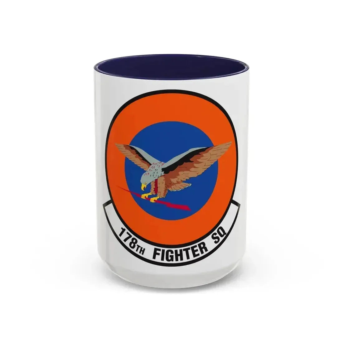 178 Fighter Squadron (U.S. Air Force) Accent Coffee Mug 15oz Navy - Go Mug Yourself