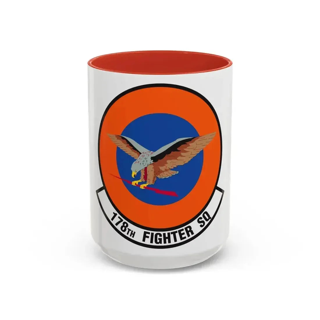 178 Fighter Squadron (U.S. Air Force) Accent Coffee Mug 15oz Red - Go Mug Yourself