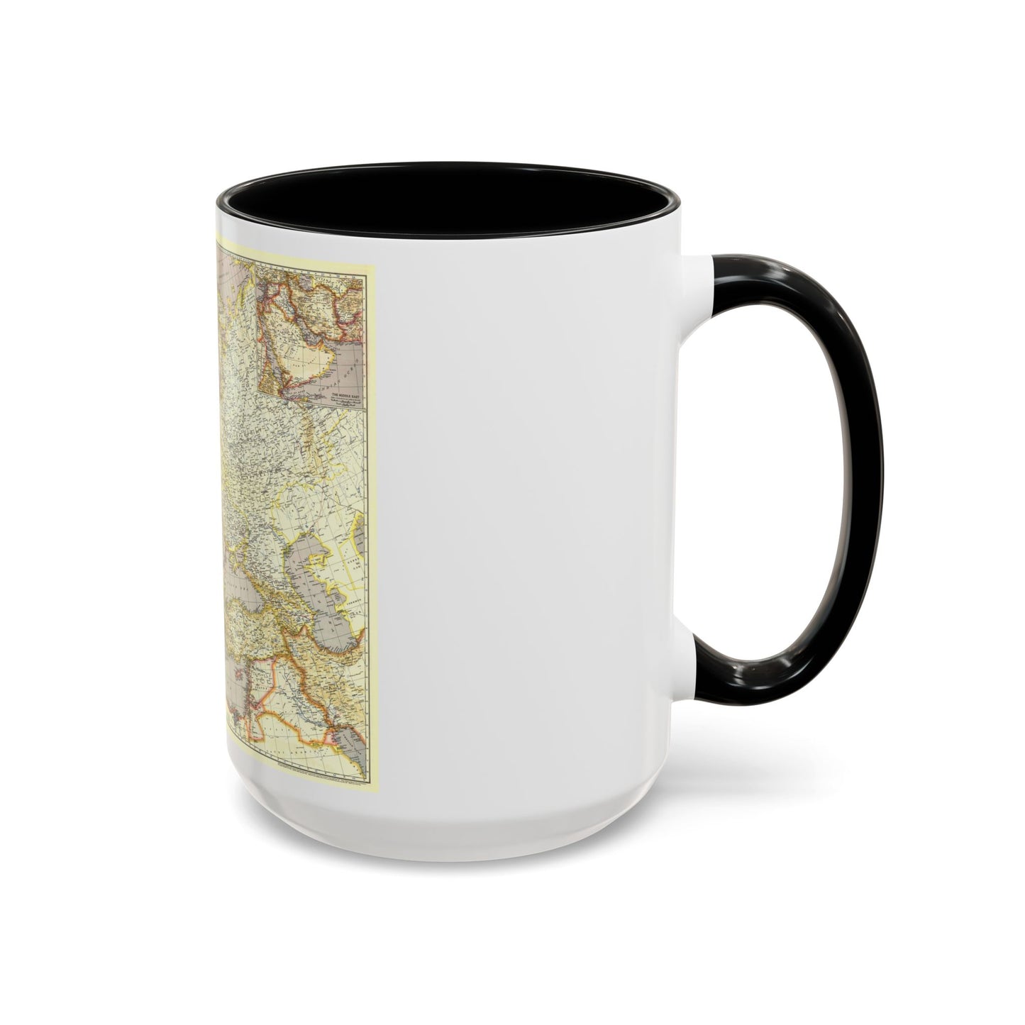 Europe and the Near East (1943) (Map) Accent Coffee Mug