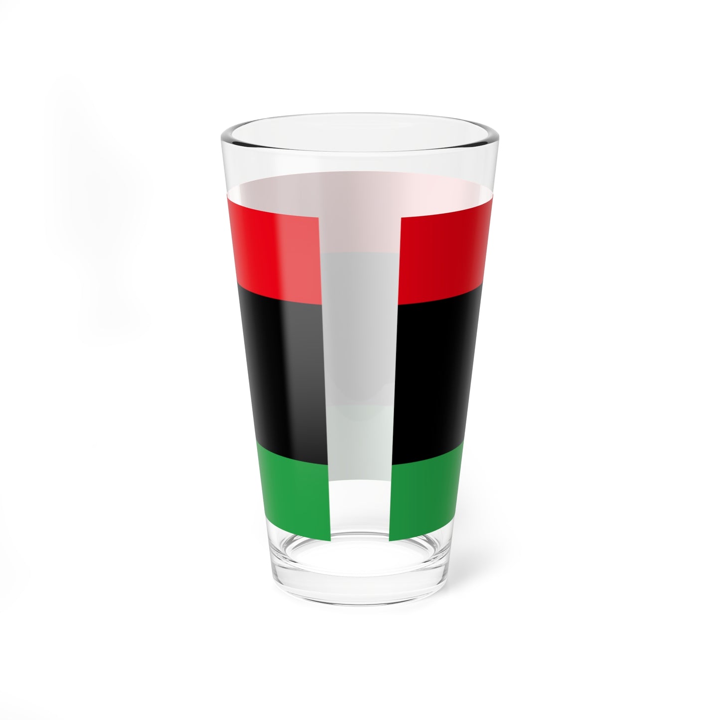 Flag of Libya without crescent and star (Libya) Pint Glass 16oz