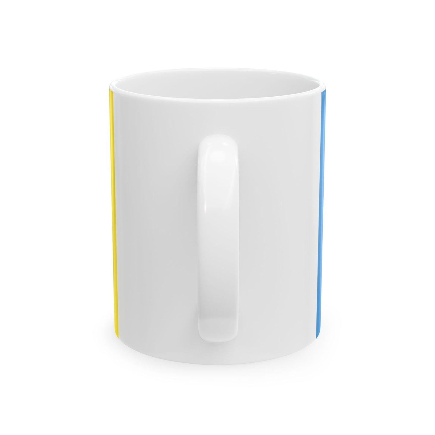 Flag of Mecklenburgische Seenplatte Germany - White Coffee Mug-Go Mug Yourself