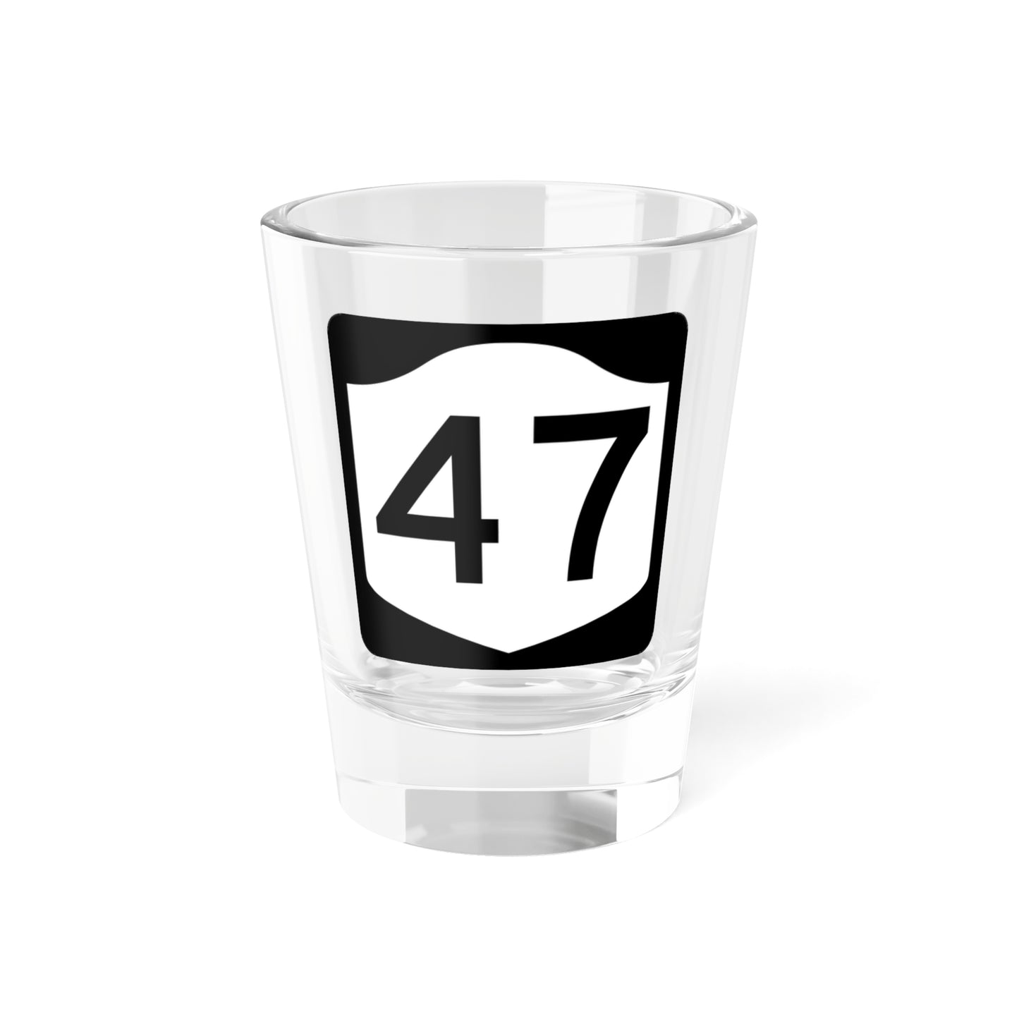 NY-47 (New York) (Road Sign) Shot Glass 1.5oz