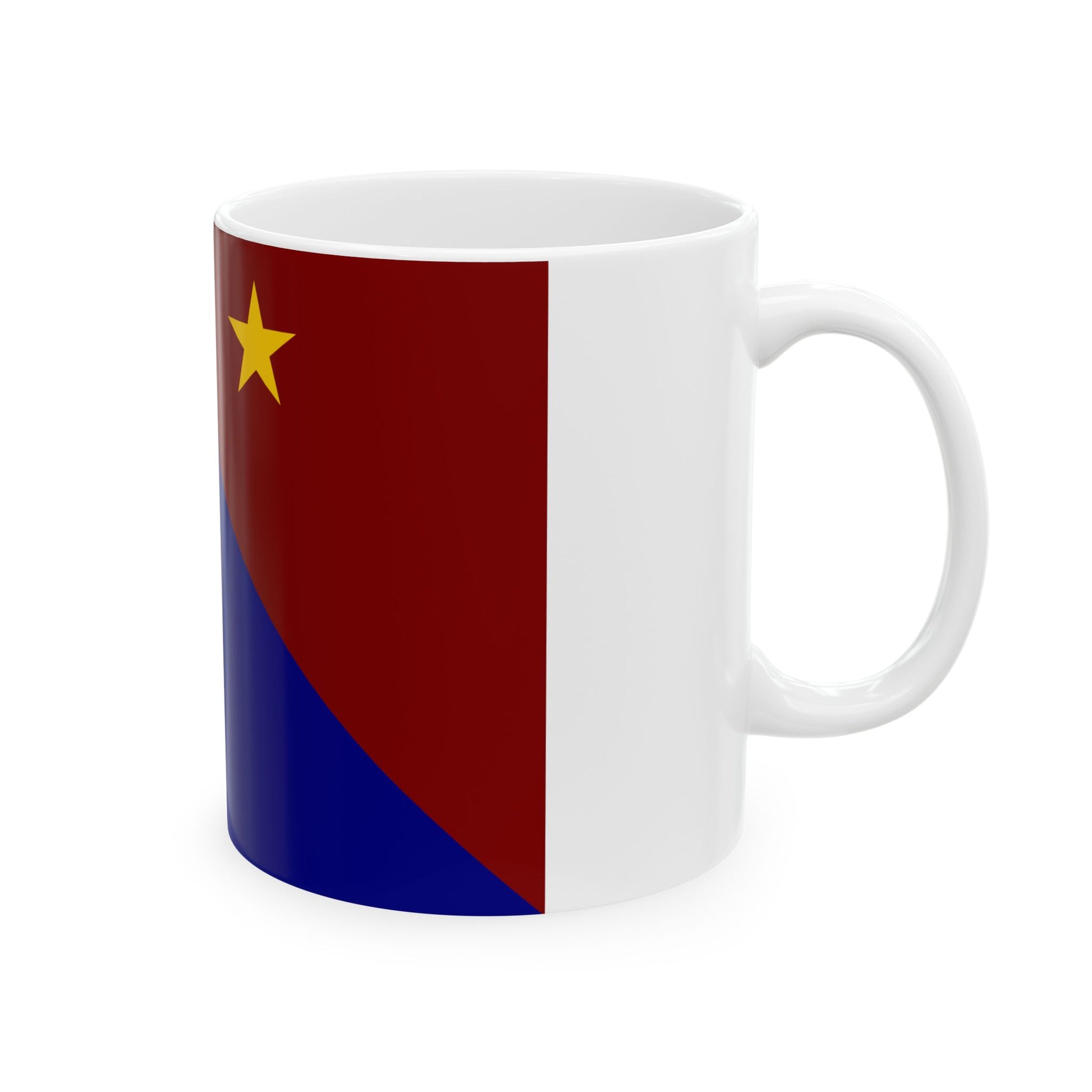 Flag of Milne Bay Papa New Guinea - White Coffee Mug-Go Mug Yourself