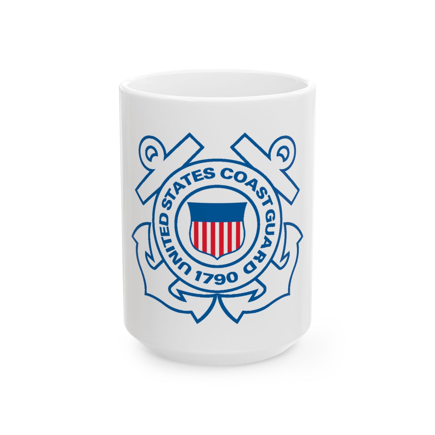 USCG Official Emblem (U.S. Coast Guard) White Coffee Mug