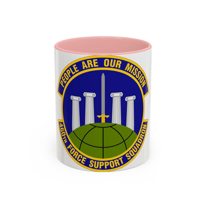 460 Force Support Squadron AFSPC (U.S. Air Force) Accent Coffee Mug