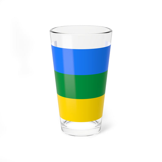 Flag of Sladkovsky rayon Tyumen oblast 2003 (Russia) Pint Glass 16oz