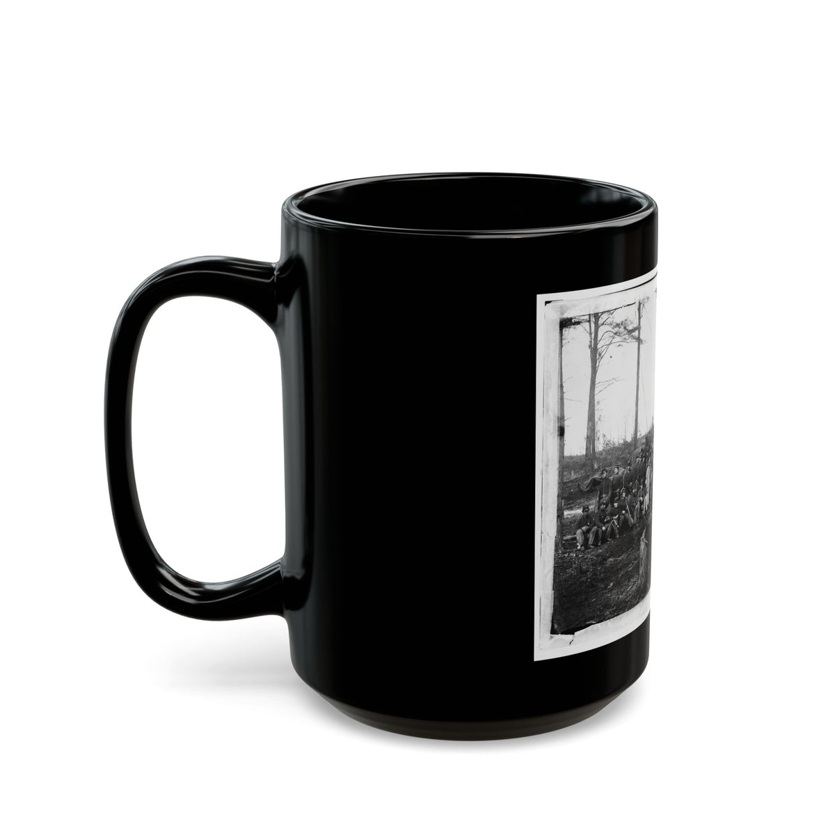 Brandy Station, Va. Officers And Men Of Co. K, 1st U.S. Cavalry (1st Division, Cavalry Corps) (U.S. Civil War) Black Coffee Mug