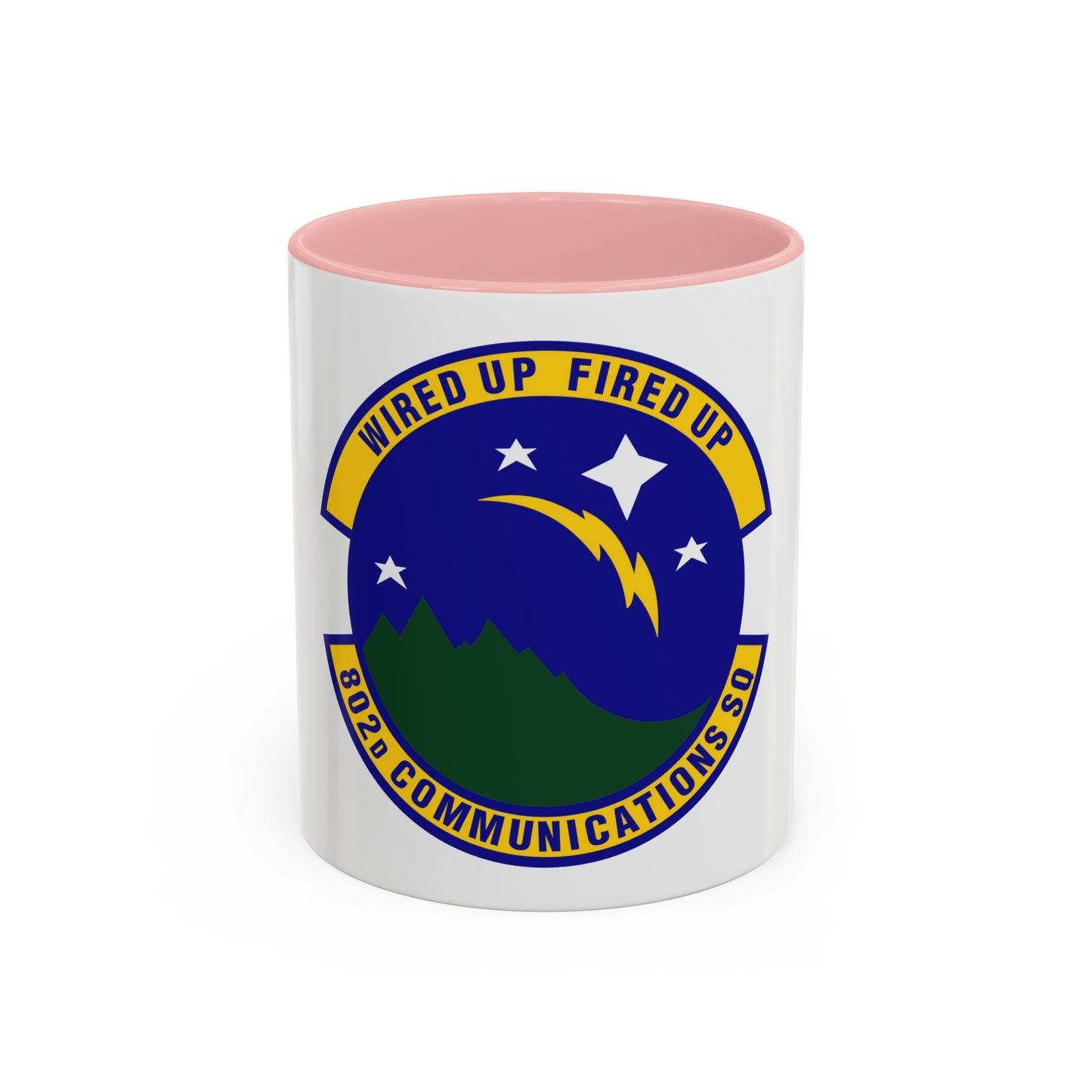 802d Communications Squadron (U.S. Air Force) Accent Coffee Mug