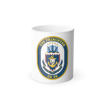 USS Princeton CG 59 Crest (U.S. Navy) Color Changing Mug 11oz