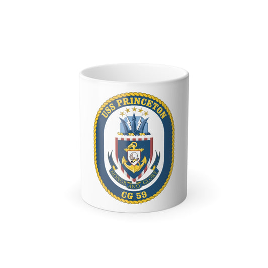 USS Princeton CG 59 Crest (U.S. Navy) Color Changing Mug 11oz