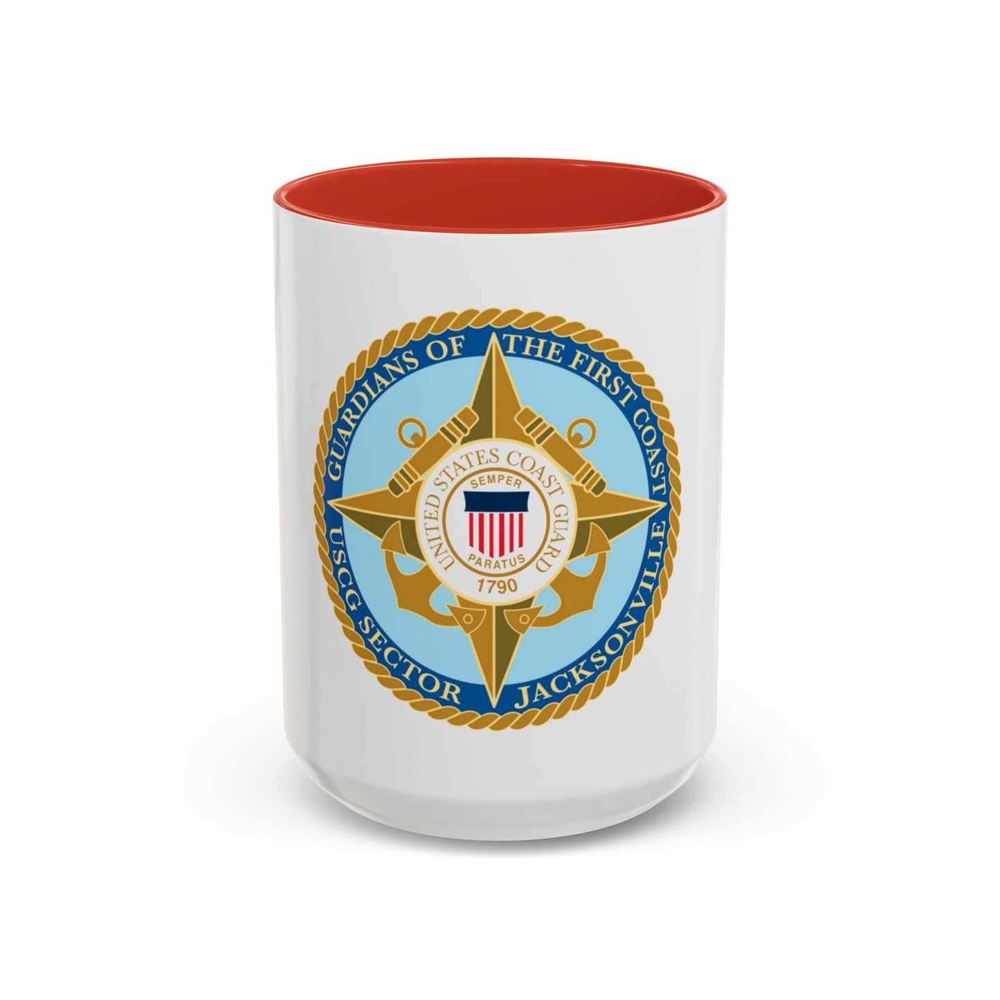 USCG Sector Jacksonville Guardians of the first coast (U.S. Coast Guard) Accent Coffee Mug