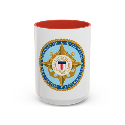 USCG Sector Jacksonville Guardians of the first coast (U.S. Coast Guard) Accent Coffee Mug