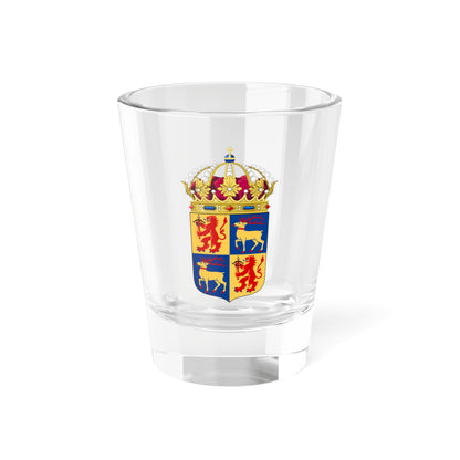 Kalmars läns vapen crowned (Sweden) (Coat of Arms) Shot Glass 1.5oz