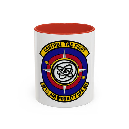 321 Air Mobility Operations Squadron (U.S. Air Force) Accent Coffee Mug