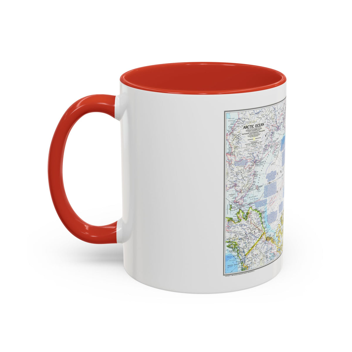 Arctic Ocean (1983) (Map) Accent Coffee Mug