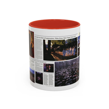 Poland - The Face and Faith 2 (1982) (Map) Accent Coffee Mug