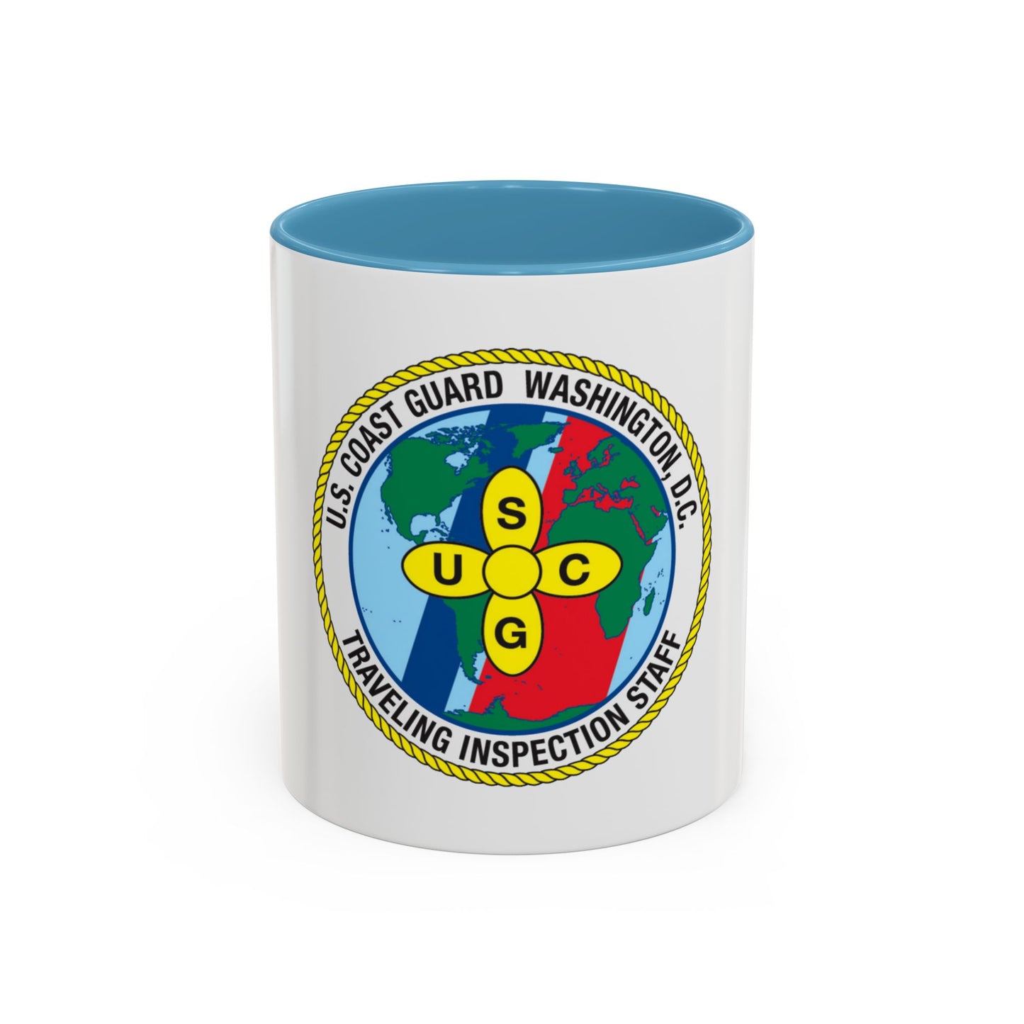 USCG Washington DC Traveling Inspection Staff (U.S. Coast Guard) Accent Coffee Mug