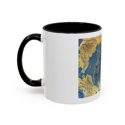 Arctic Ocean Floor (1971) (Map) Accent Coffee Mug