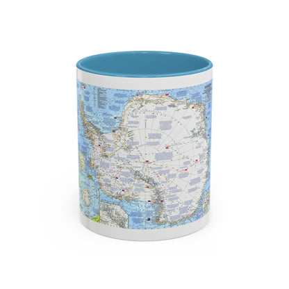Antarctica (1963) (Map) Accent Coffee Mug