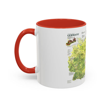 Germany - A Traveller's Map (1991) (Map) Accent Coffee Mug