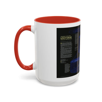Space - The Universe - Through Time and Space (1983) (Map) Accent Coffee Mug