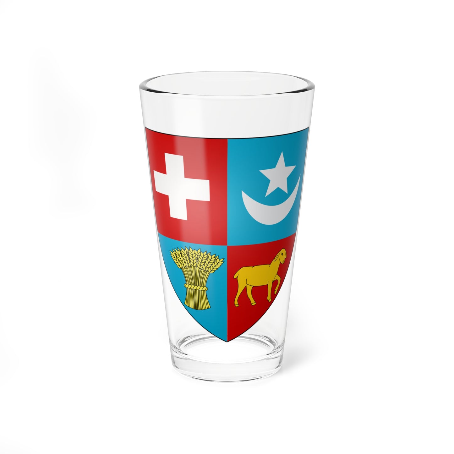 Sétif CoA French Algeria (Algeria) (Coat of Arms) Pint Glass 16oz